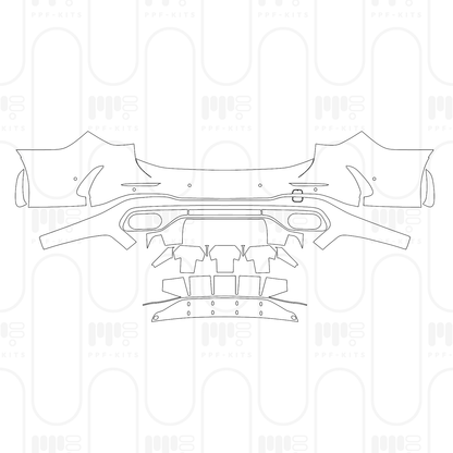 Pre-Cut PPF Mercedes-Benz C Class Estate AMG C43 2024