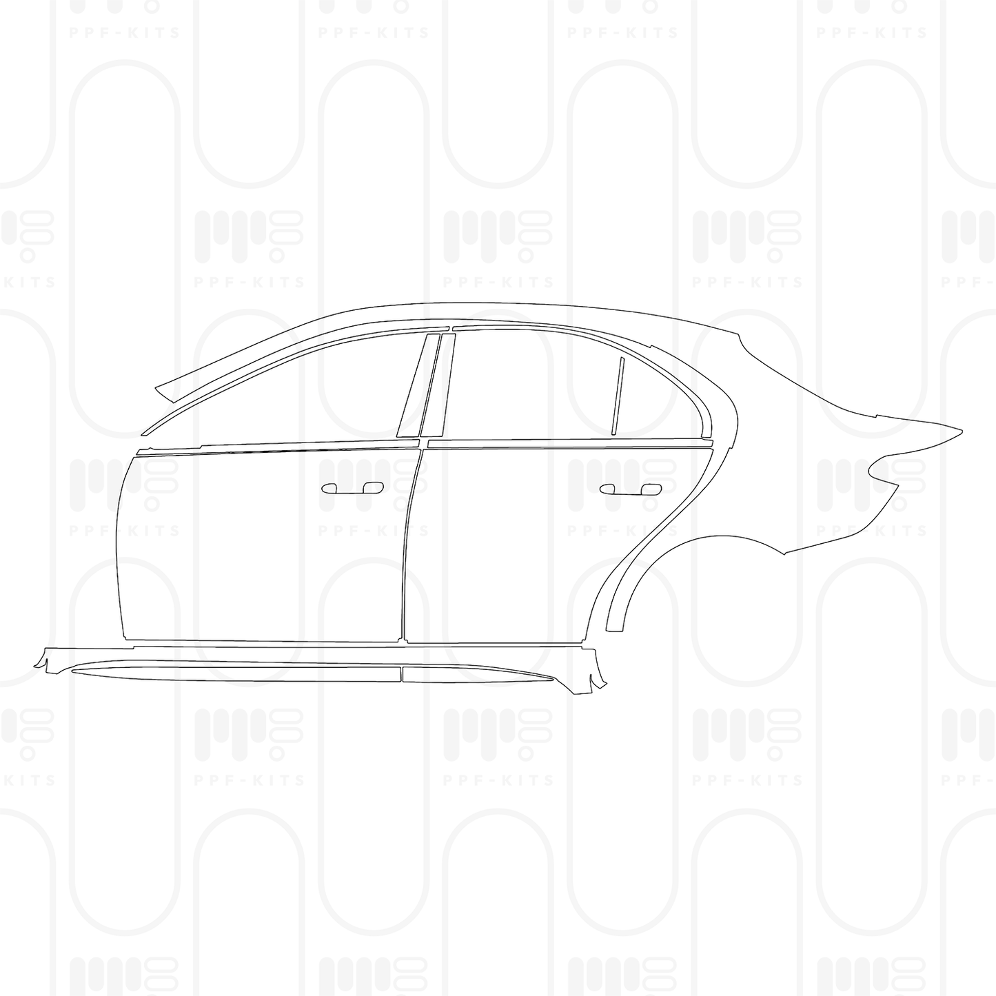 Pre-Cut PPF Mercedes-Benz C Class Sedan AMG C43 2024