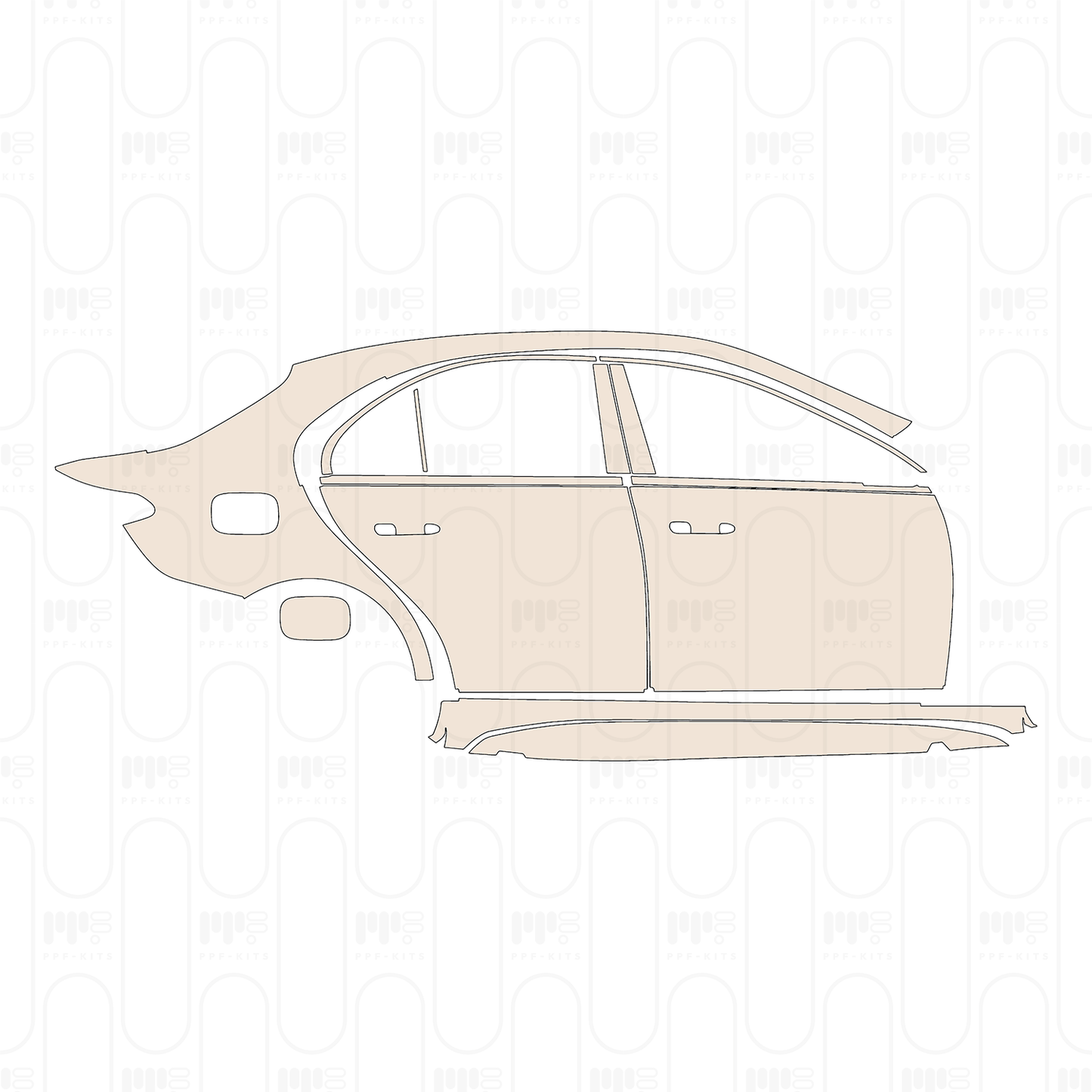 Pre-Cut PPF Mercedes-Benz C Class Sedan AMG Line Standard Wheelbase 2024