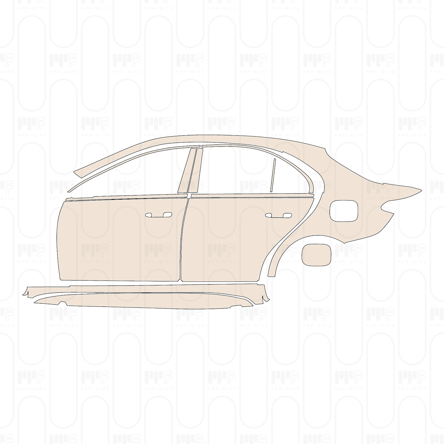 Pre-Cut PPF Mercedes-Benz C Class Sedan AMG Line Standard Wheelbase 2024