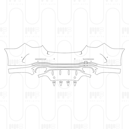 Pre-Cut PPF Mercedes-Benz C Class Sedan AMG Line Extended Wheelbase 2025