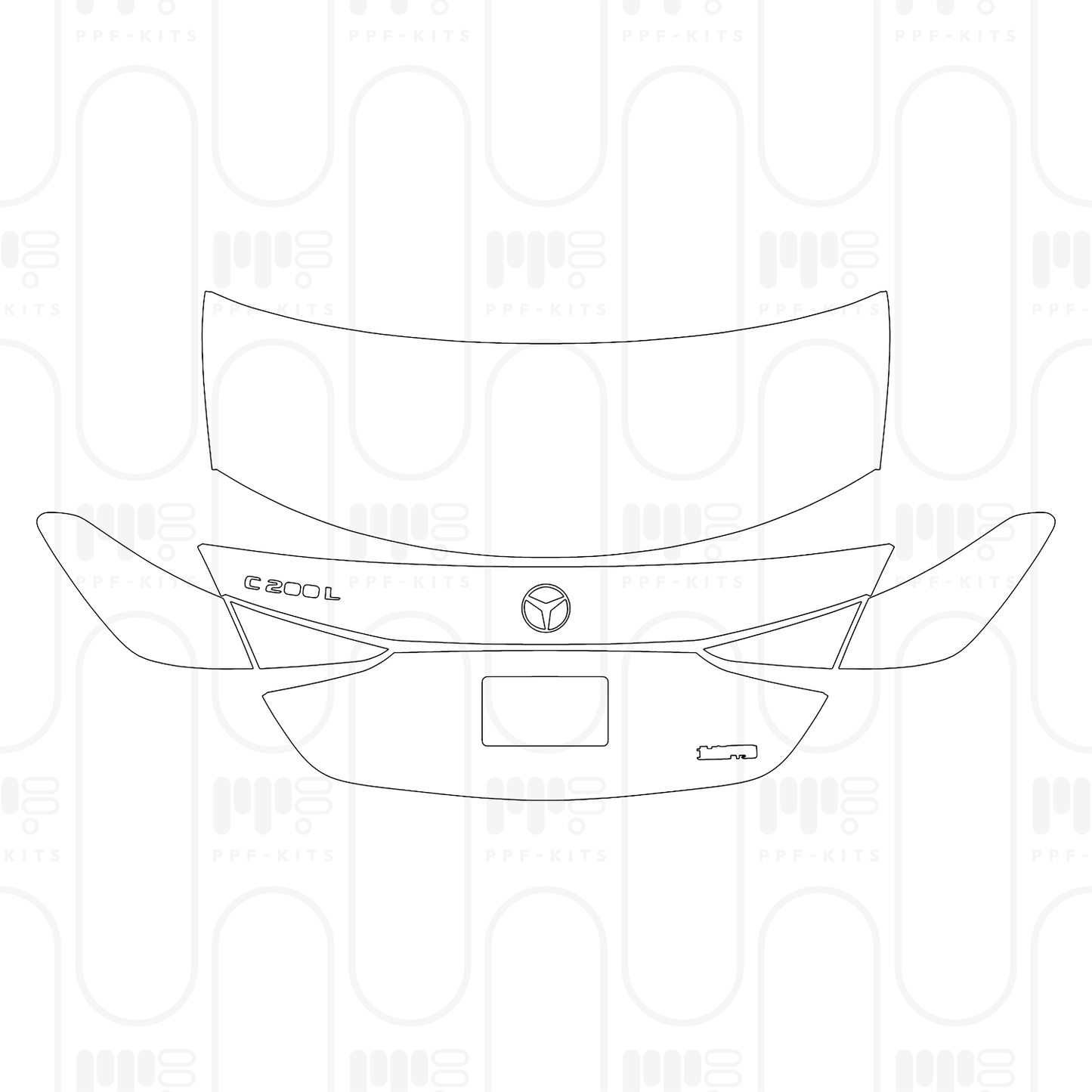 Pre-Cut PPF Mercedes-Benz C Class Sedan AMG Line Extended Wheelbase 2025