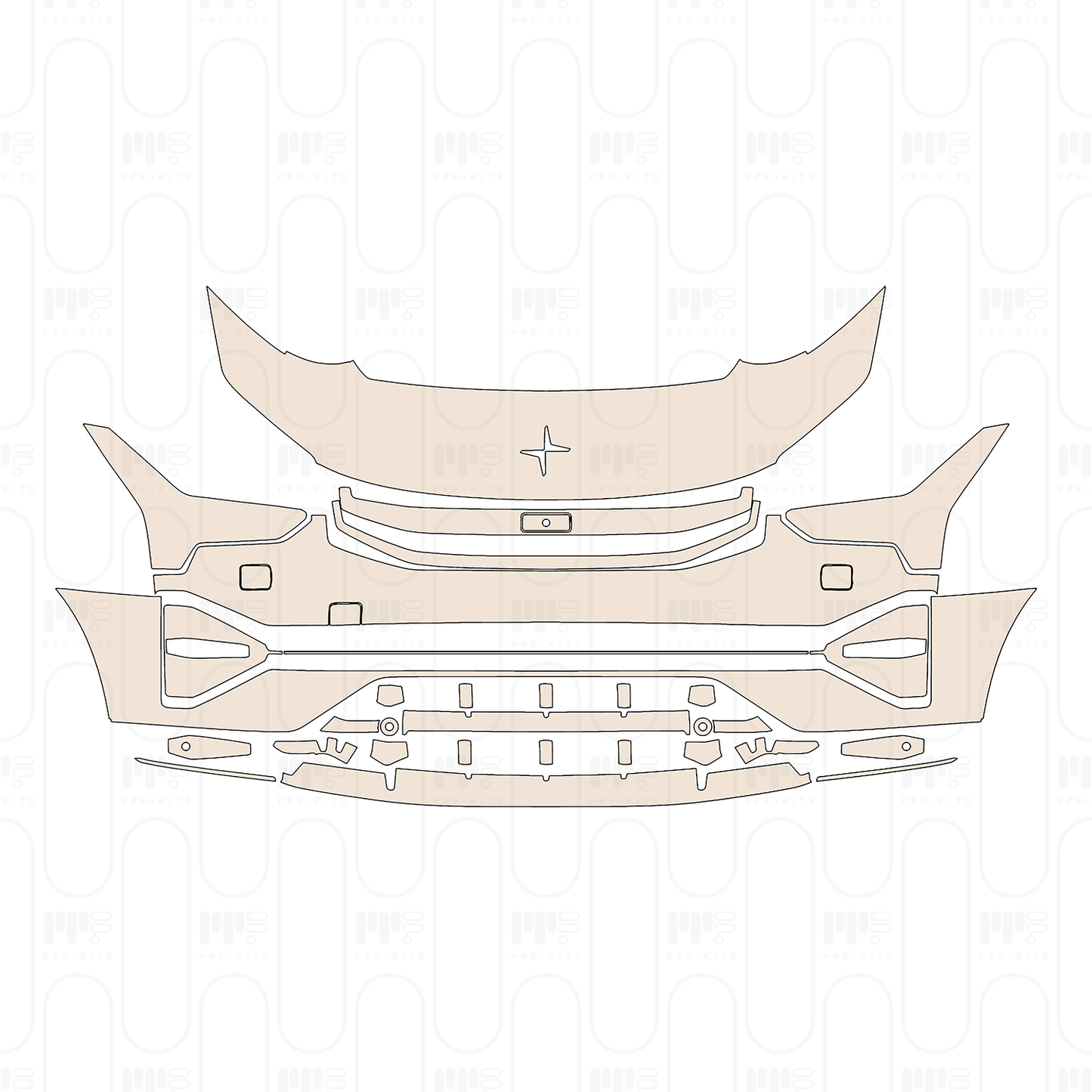 Pre-Cut PPF Polestar 3 2024