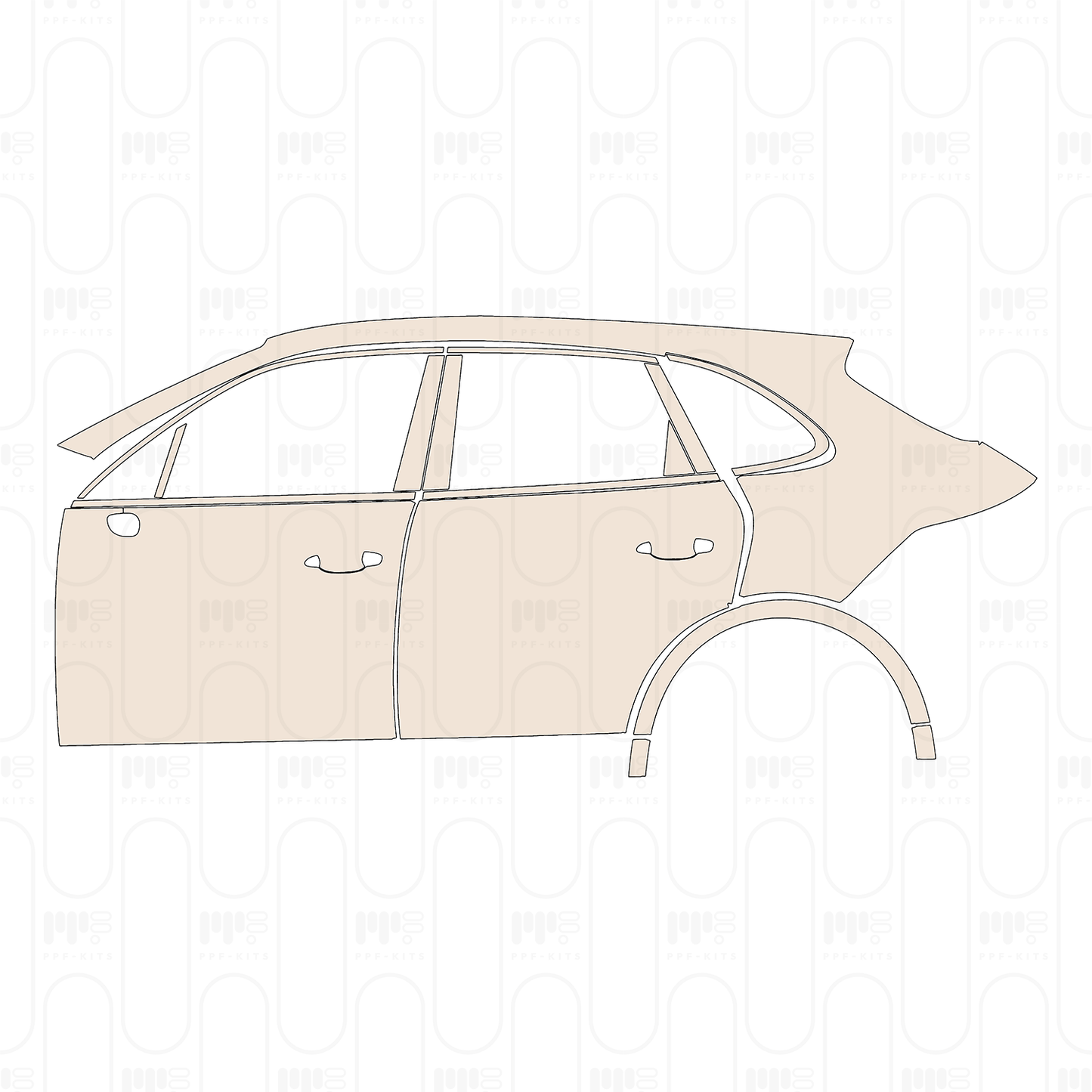 Pre-Cut PPF Porsche Cayenne 2025