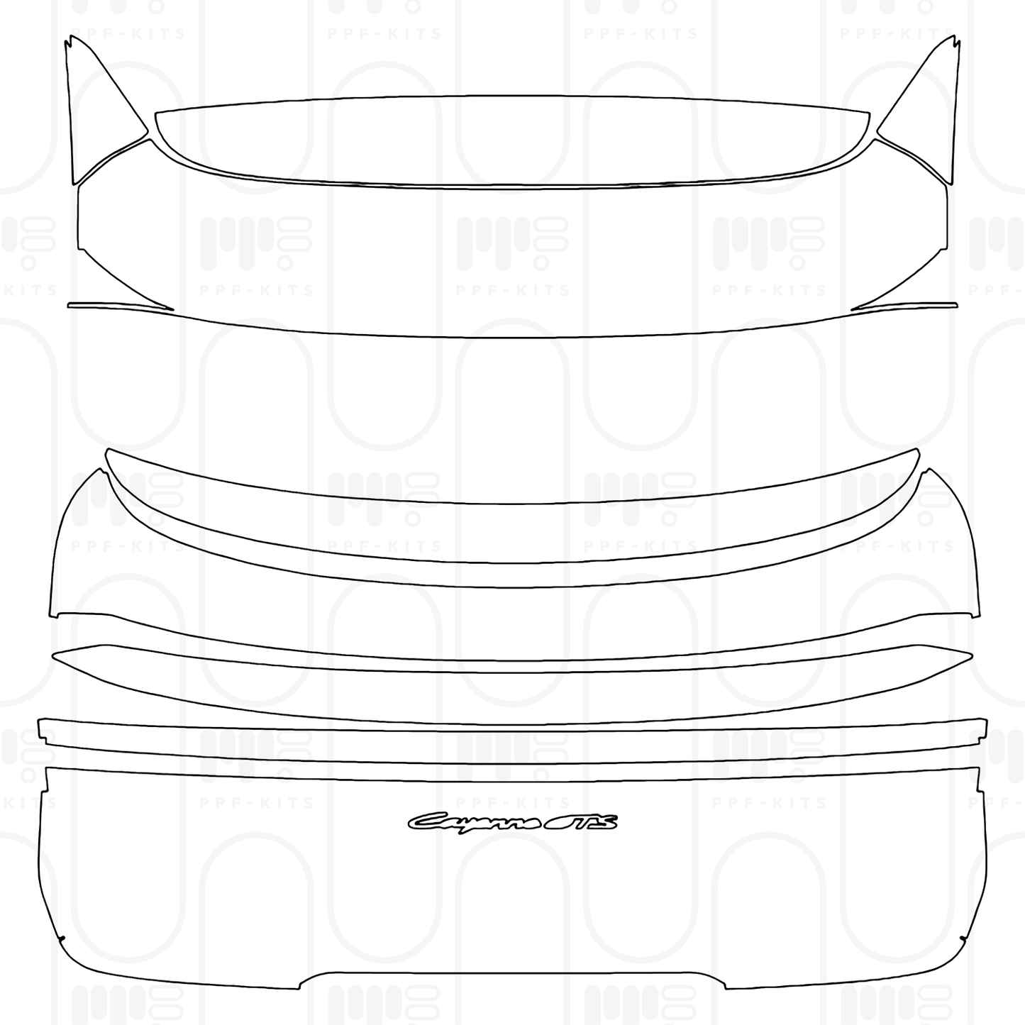 Pre-Cut PPF Porsche Cayenne Coupe Cayenne GTS Coupe 2025