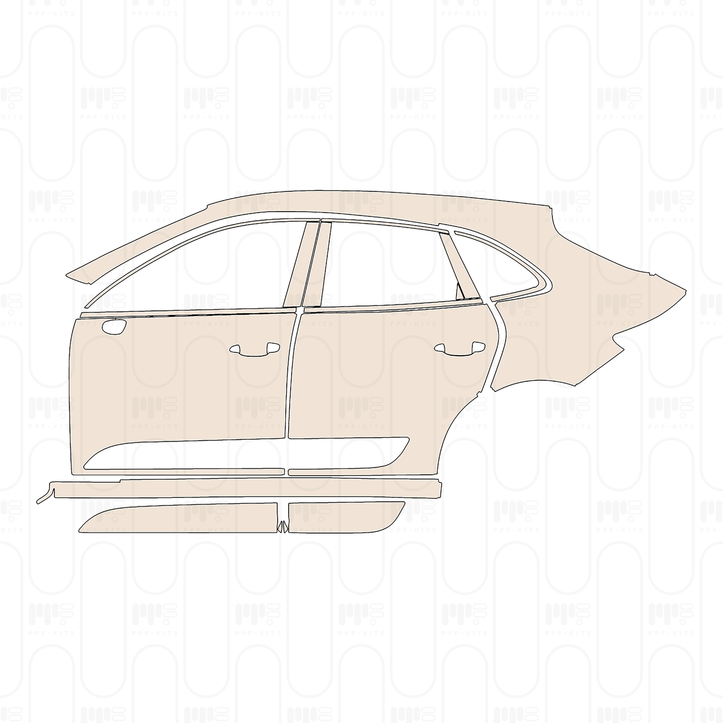 Pre-Cut PPF Porsche Macan 2025