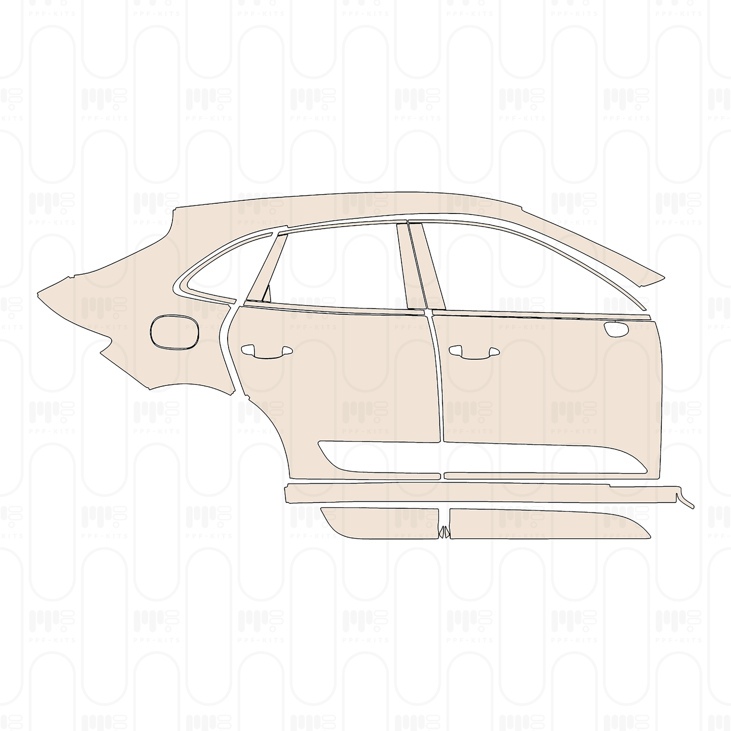 Pre-Cut PPF Porsche Macan 2025