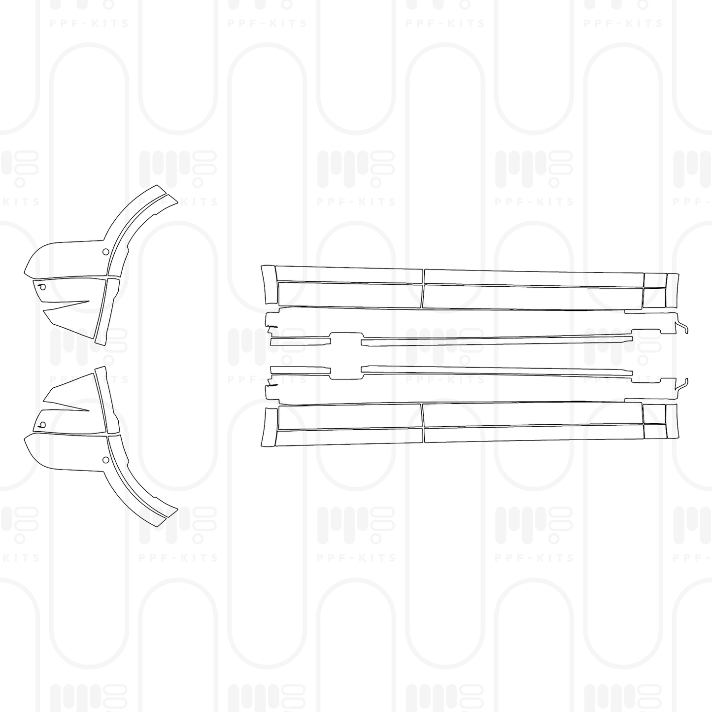 Pre-Cut PPF Porsche Macan Electric Base 2025
