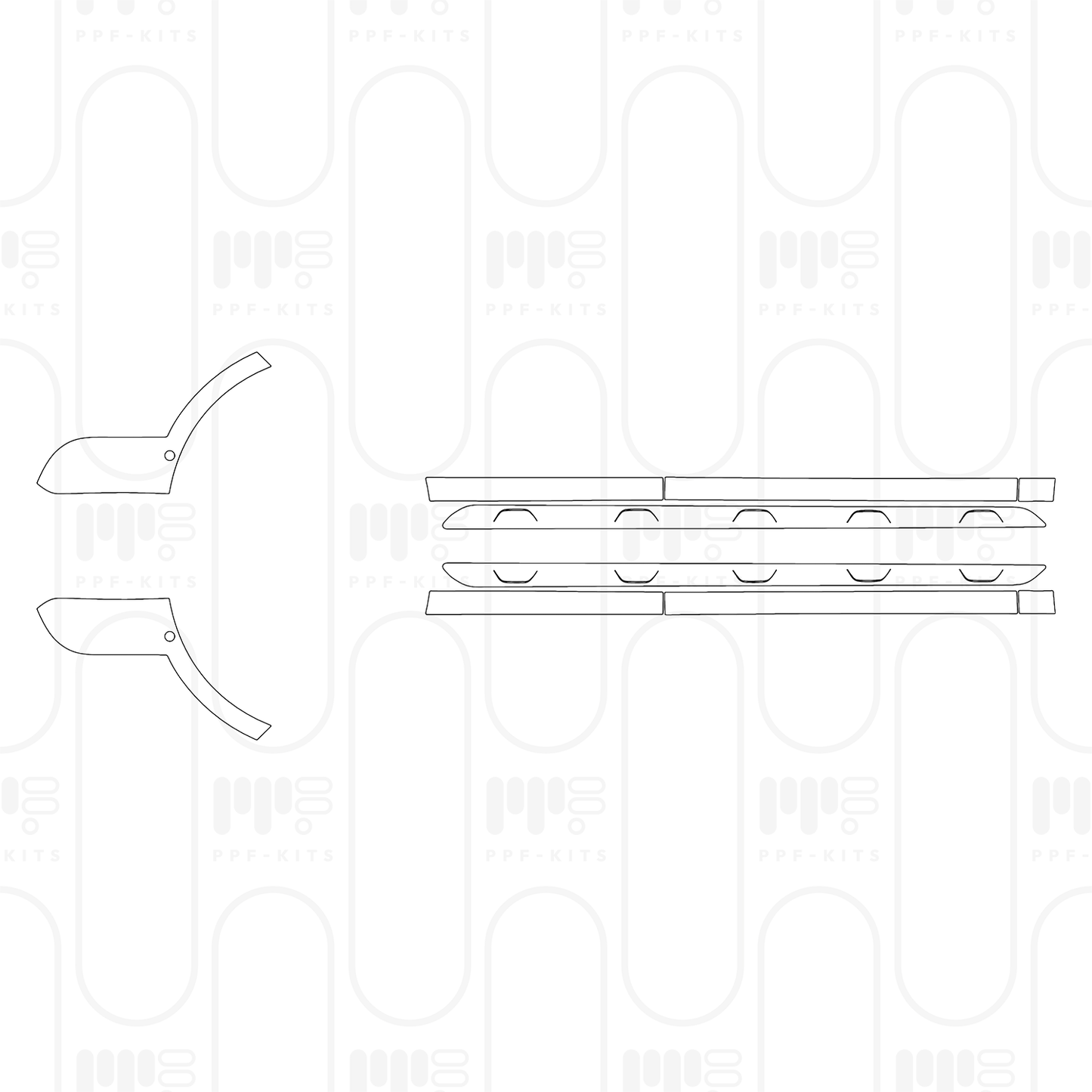 Pre-Cut PPF Porsche Macan Electric Base 2025