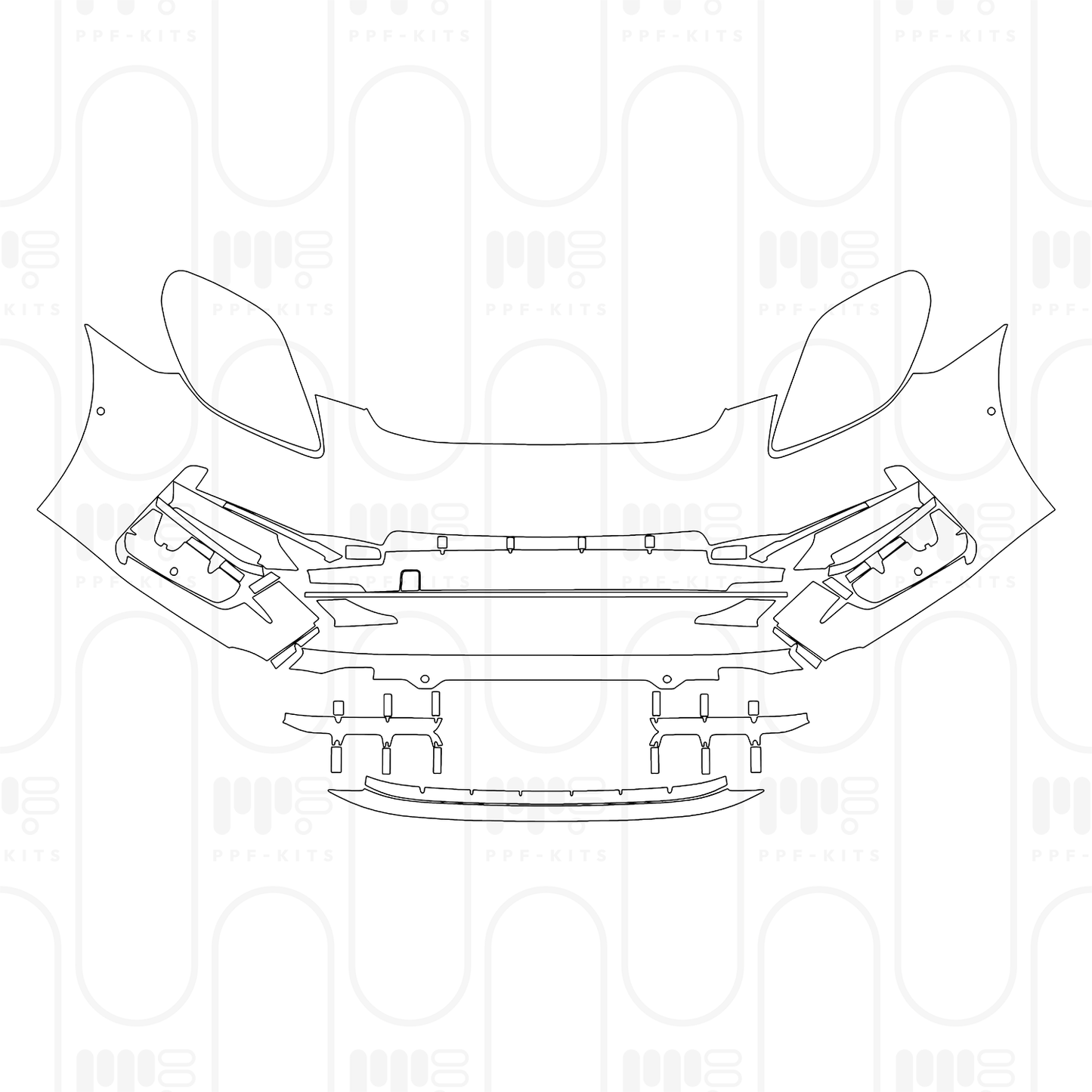 Pre-Cut PPF Porsche Panamera Sedan Panamera Turbo S E-Hybrid 2025