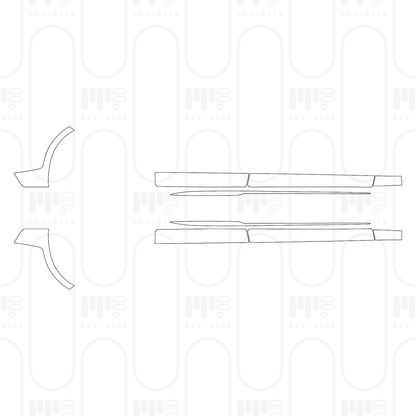 Pre-Cut PPF Porsche Panamera Sedan Panamera Turbo S E-Hybrid 2025