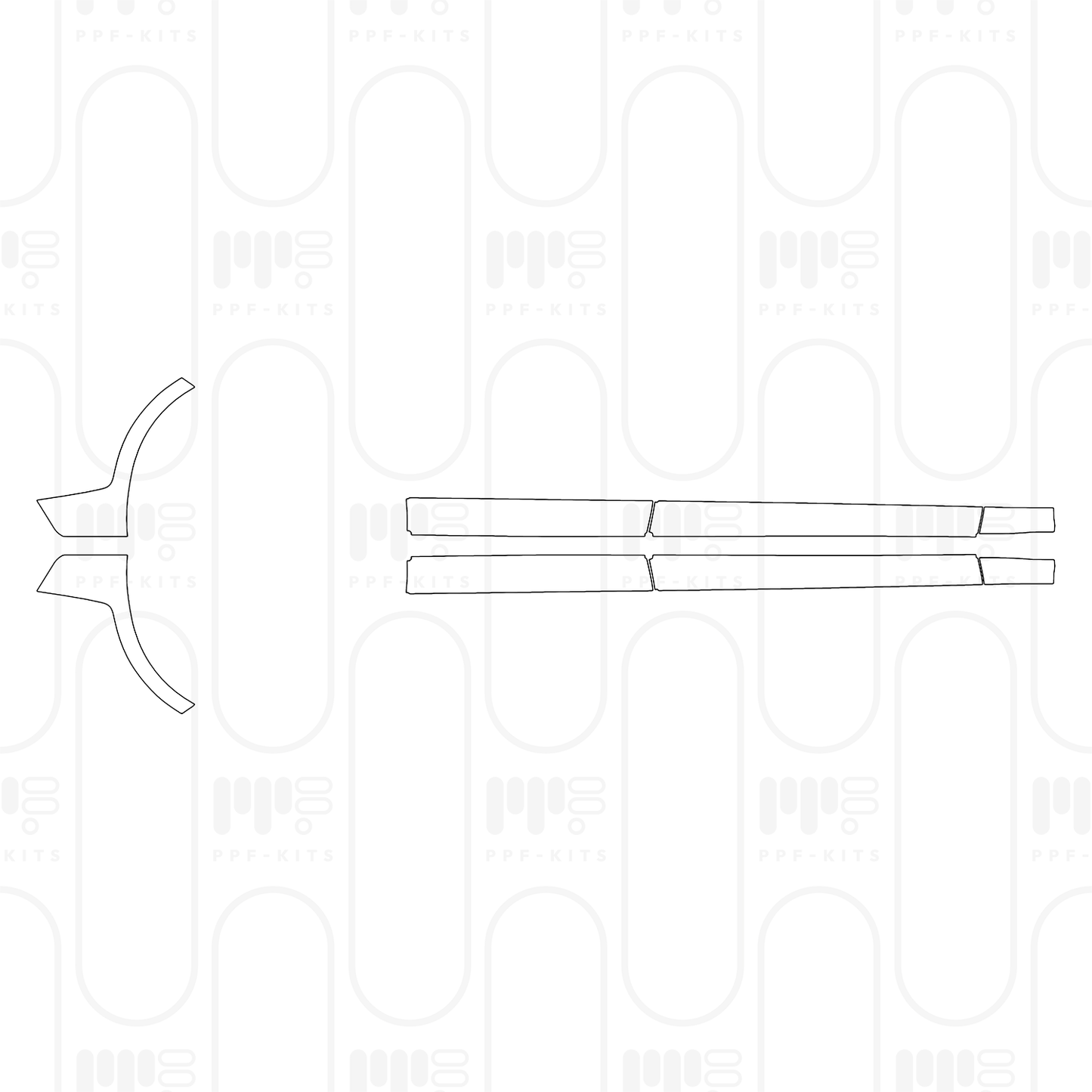 Pre-Cut PPF Porsche Panamera Sedan Panamera Turbo S E-Hybrid 2025