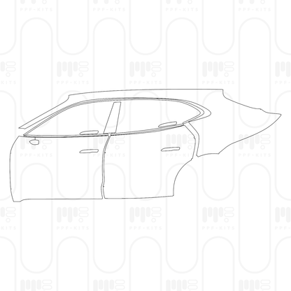 Pre-Cut PPF Porsche Taycan Sport Turismo Taycan Turbo Sport Turismo 2024