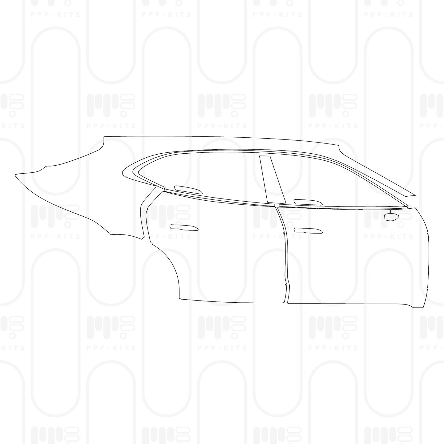 Pre-Cut PPF Porsche Taycan Sport Turismo Taycan Turbo Sport Turismo 2024