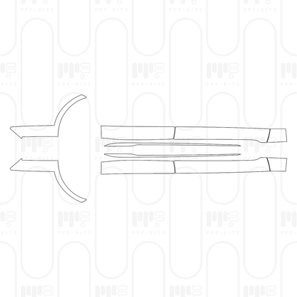 Pre-Cut PPF Porsche Taycan Sport Turismo Taycan Turbo Sport Turismo 2024