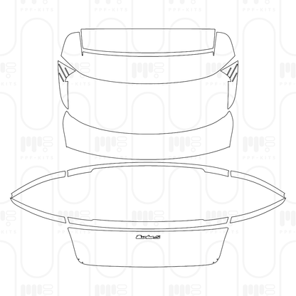 Pre-Cut PPF Porsche Taycan Sport Turismo Taycan Turbo S Sport Turismo 2025