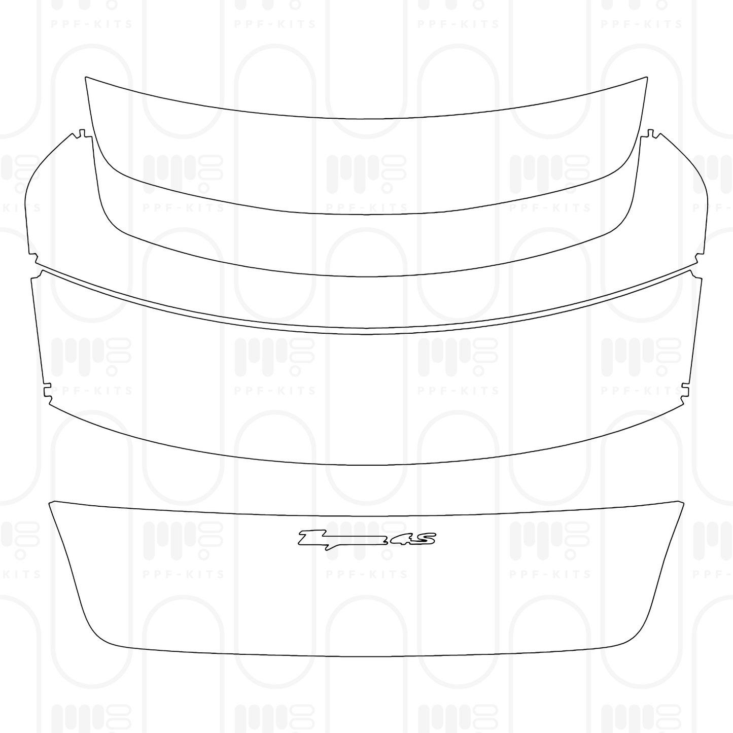 Pre-Cut PPF Porsche Taycan Sedan Taycan 4S 2025