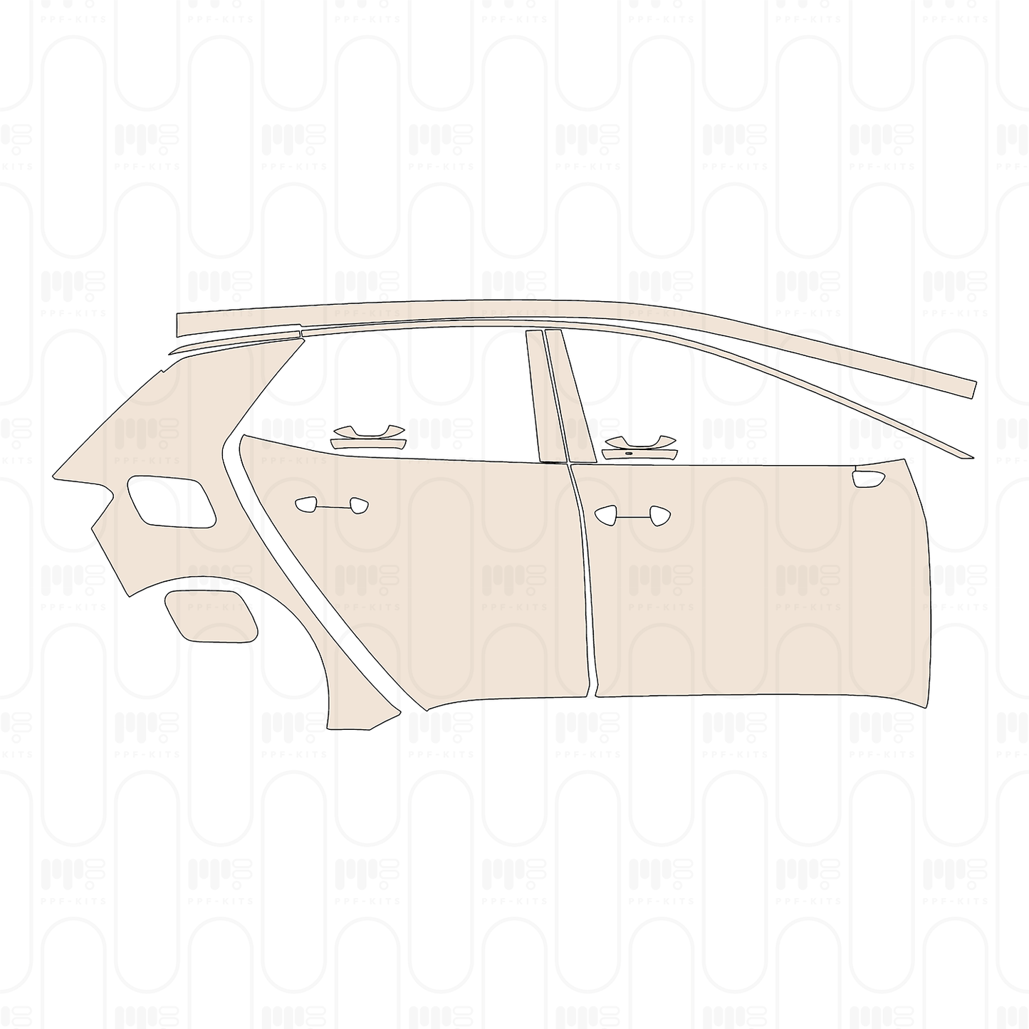 Pre-Cut PPF Volkswagen ID.3 (EU) Base 2024