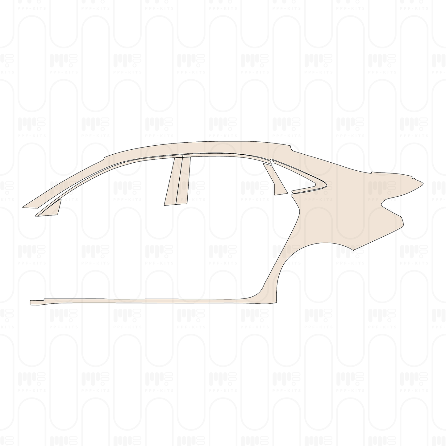 Pre-Cut PPF Audi A3 Sedan Base 2024