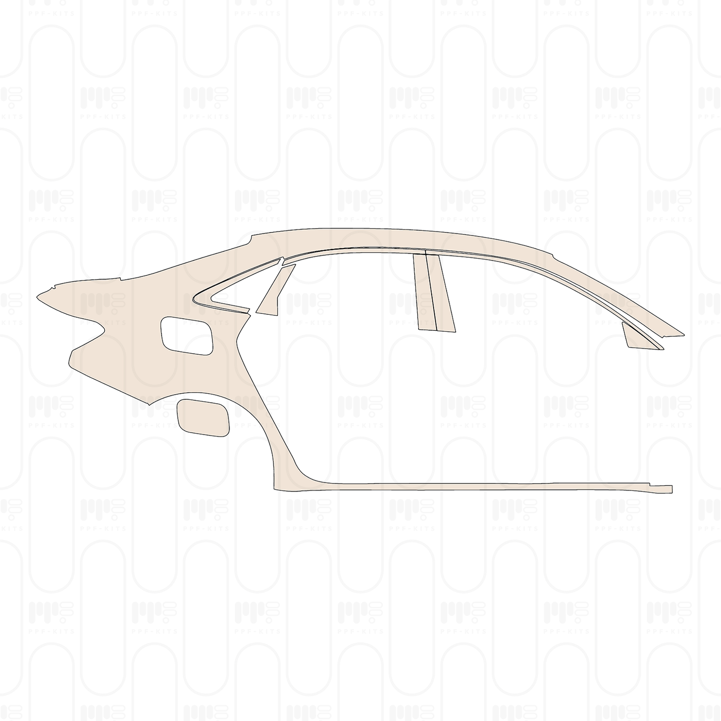 Pre-Cut PPF Audi A3 Sedan Base 2024
