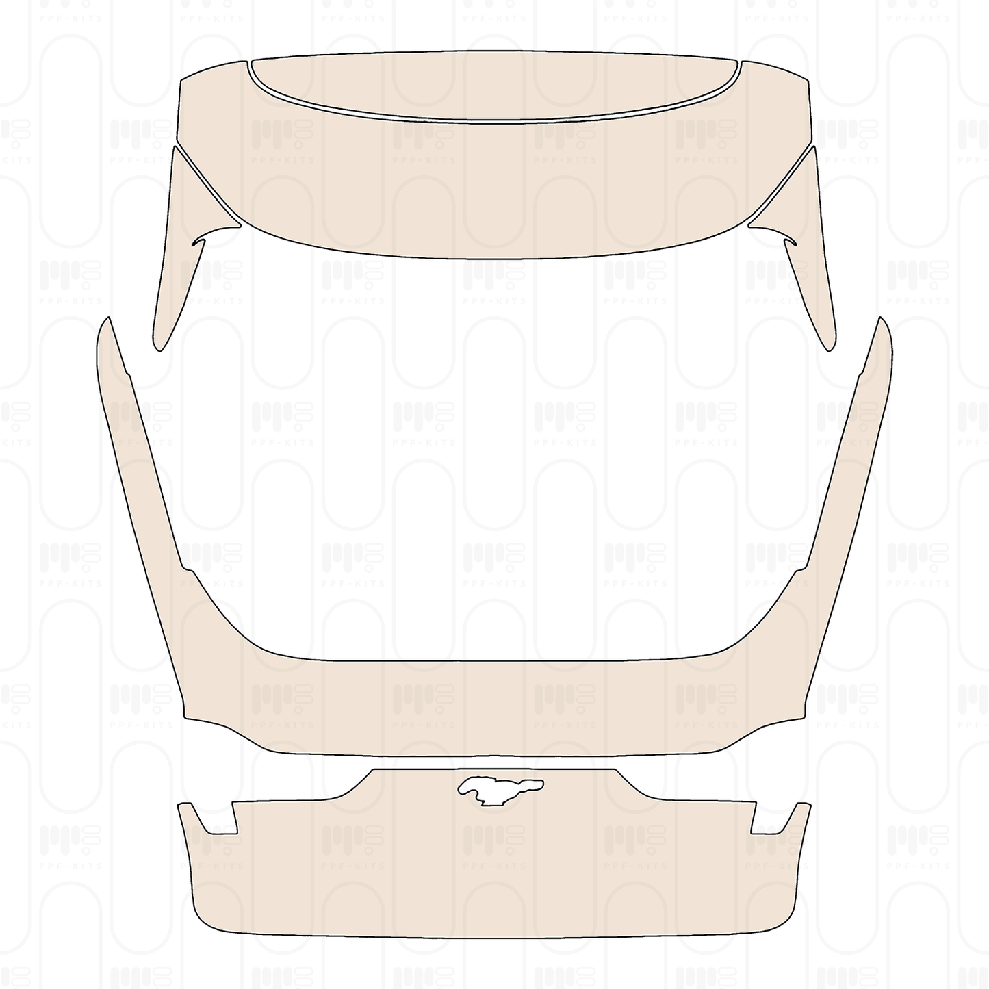 Pre-Cut PPF Ford Mach-E Select 2024