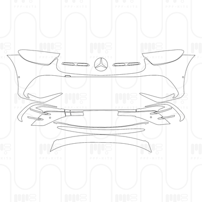 Pre-Cut PPF Mercedes-Benz GLC SUV Standard Wheelbase (GLC) AMG Line 2024