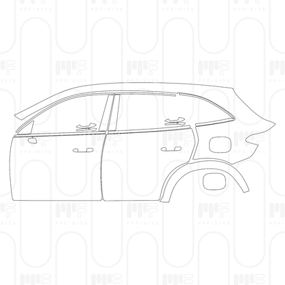 Pre-Cut PPF Mercedes-Benz GLC SUV Standard Wheelbase (GLC) AMG Line 2024