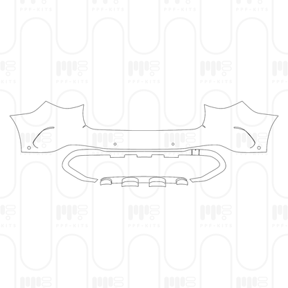 Pre-Cut PPF Mercedes-Benz GLC SUV Standard Wheelbase (GLC) AMG Line 2024