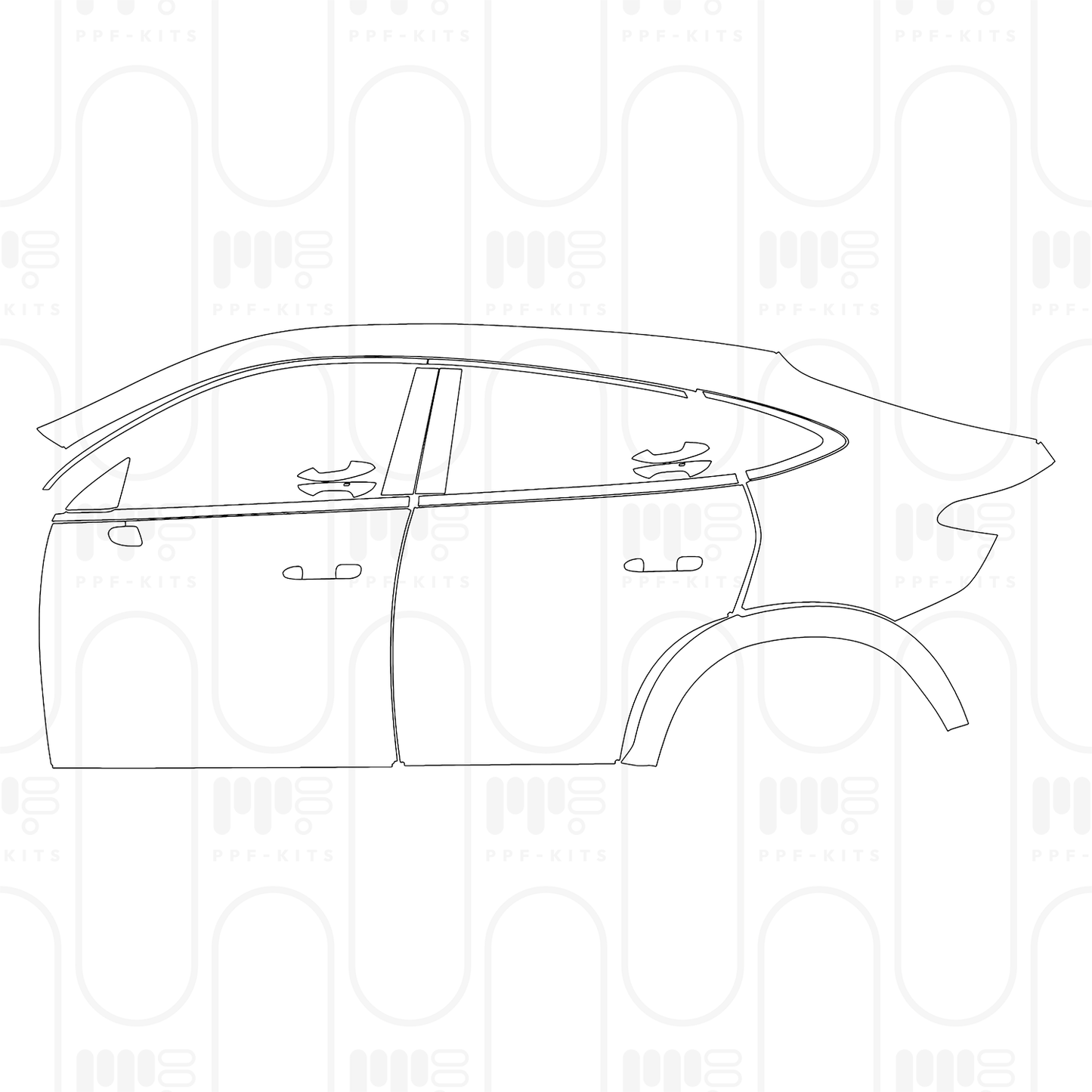 Pre-Cut PPF Mercedes-Benz GLC Coupe AMG GLC43 2024