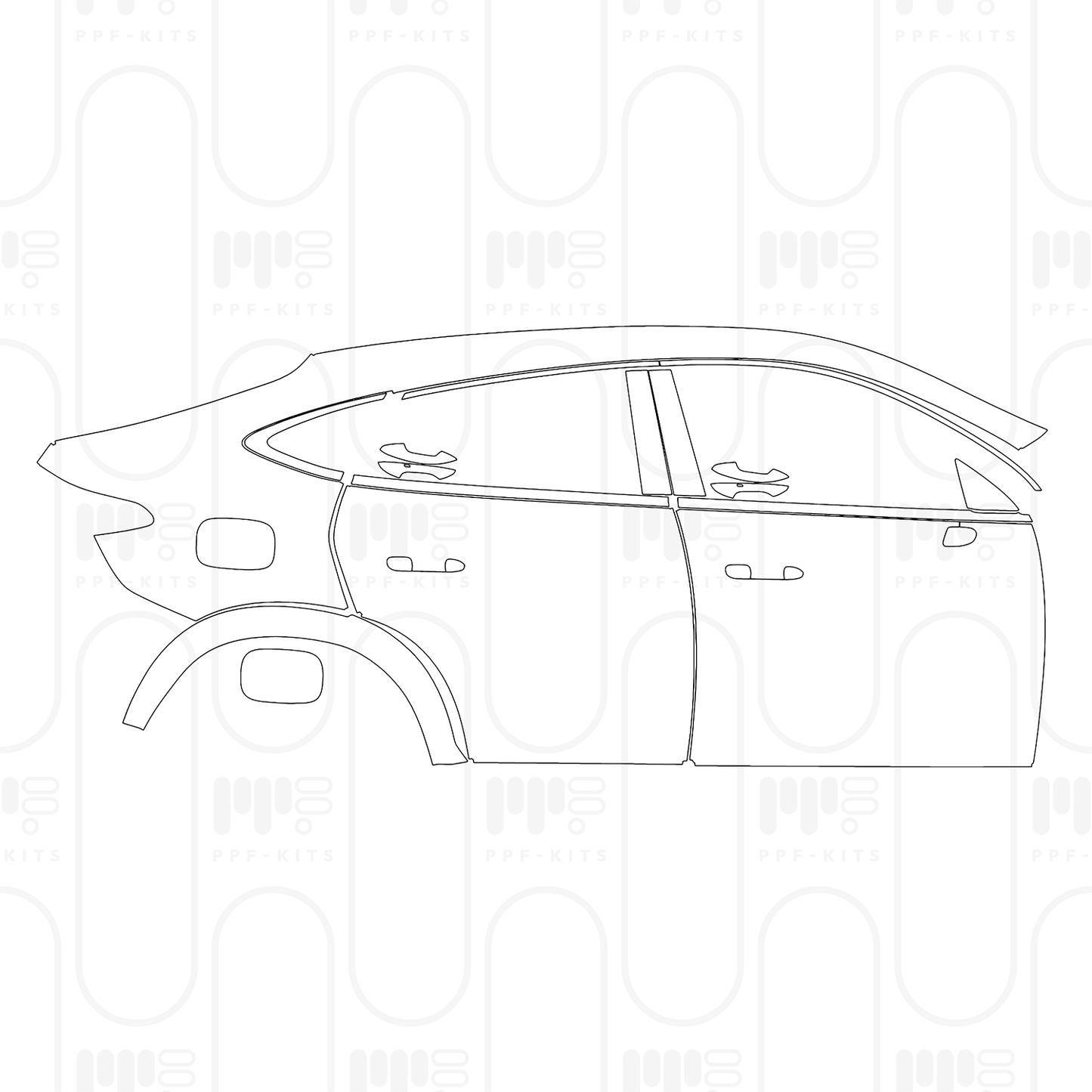 Pre-Cut PPF Mercedes-Benz GLC Coupe AMG GLC43 2024