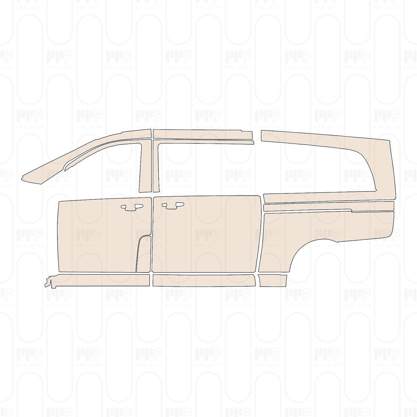 Pre-Cut PPF Mercedes-Benz V Class (Europe) Extra Long Base 2024