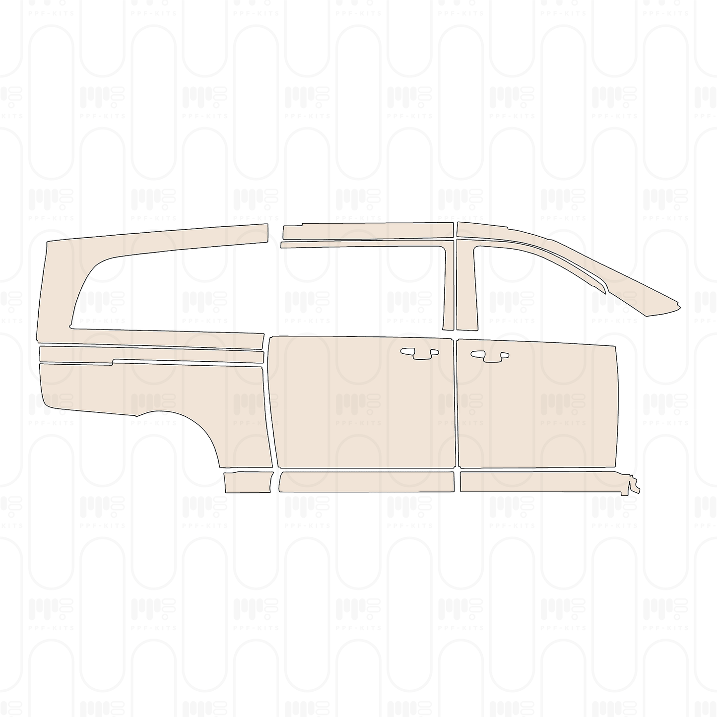 Pre-Cut PPF Mercedes-Benz V Class (Europe) Extra Long Base 2024