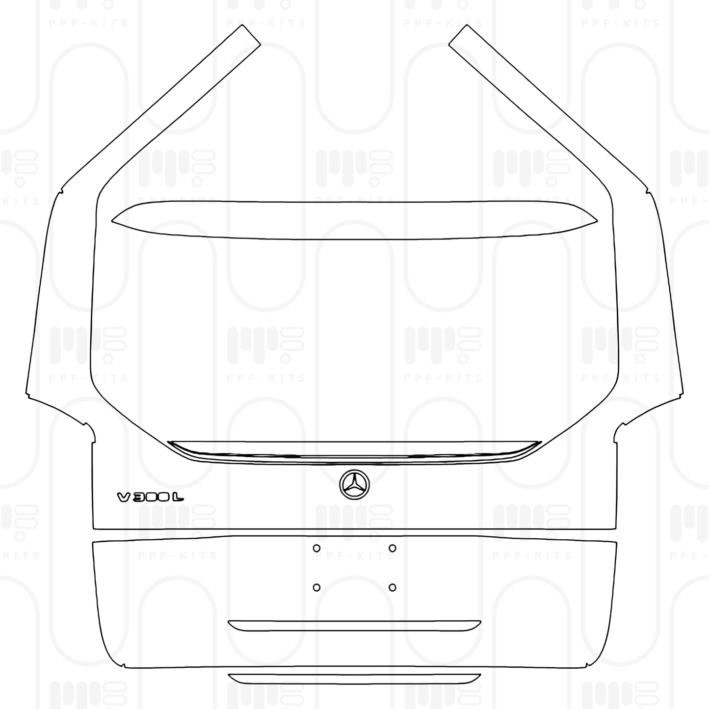 Pre-Cut PPF Mercedes-Benz V Class (Europe) Extra Long AMG Line 2024