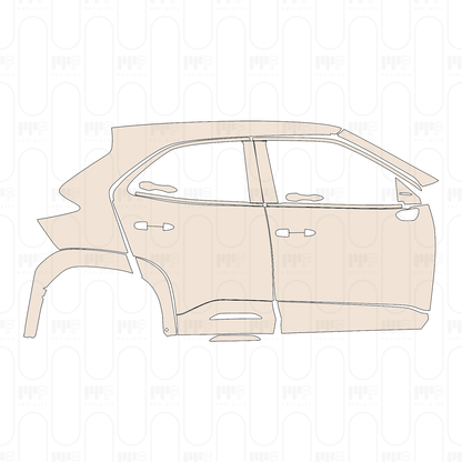 Pre-Cut PPF Toyota Yaris Cross Design 2024