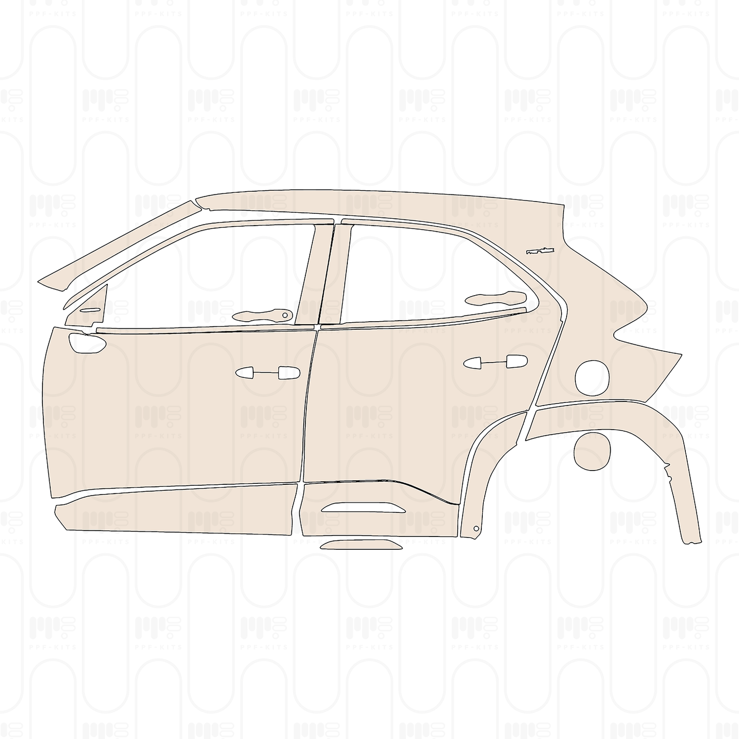 Pre-Cut PPF Toyota Yaris Cross Premiere 2024