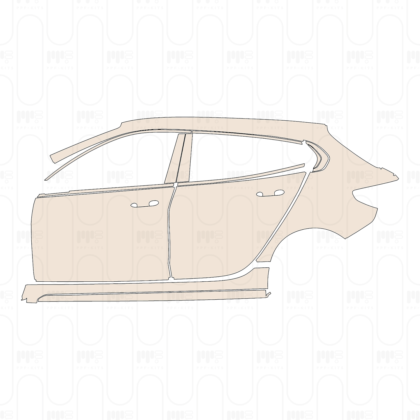 Pre-Cut PPF BMW 1 Series 5-door Sports Hatch M135i 2024