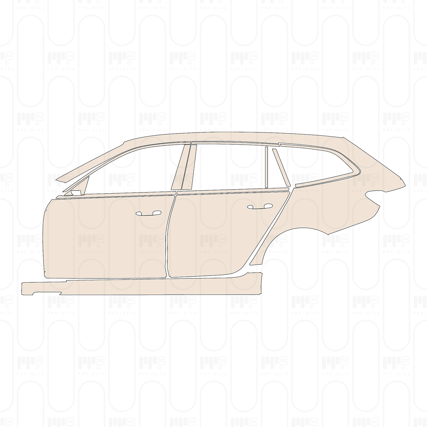 Pre-Cut PPF BMW 3 Series Touring M340i 2024