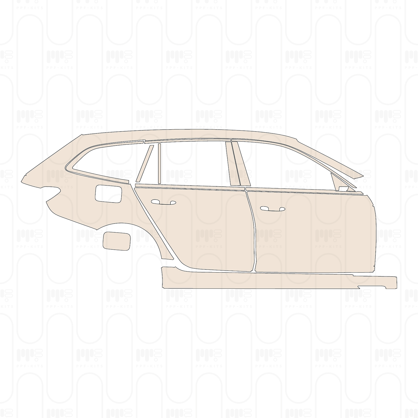 Pre-Cut PPF BMW 3 Series Touring M340i 2024