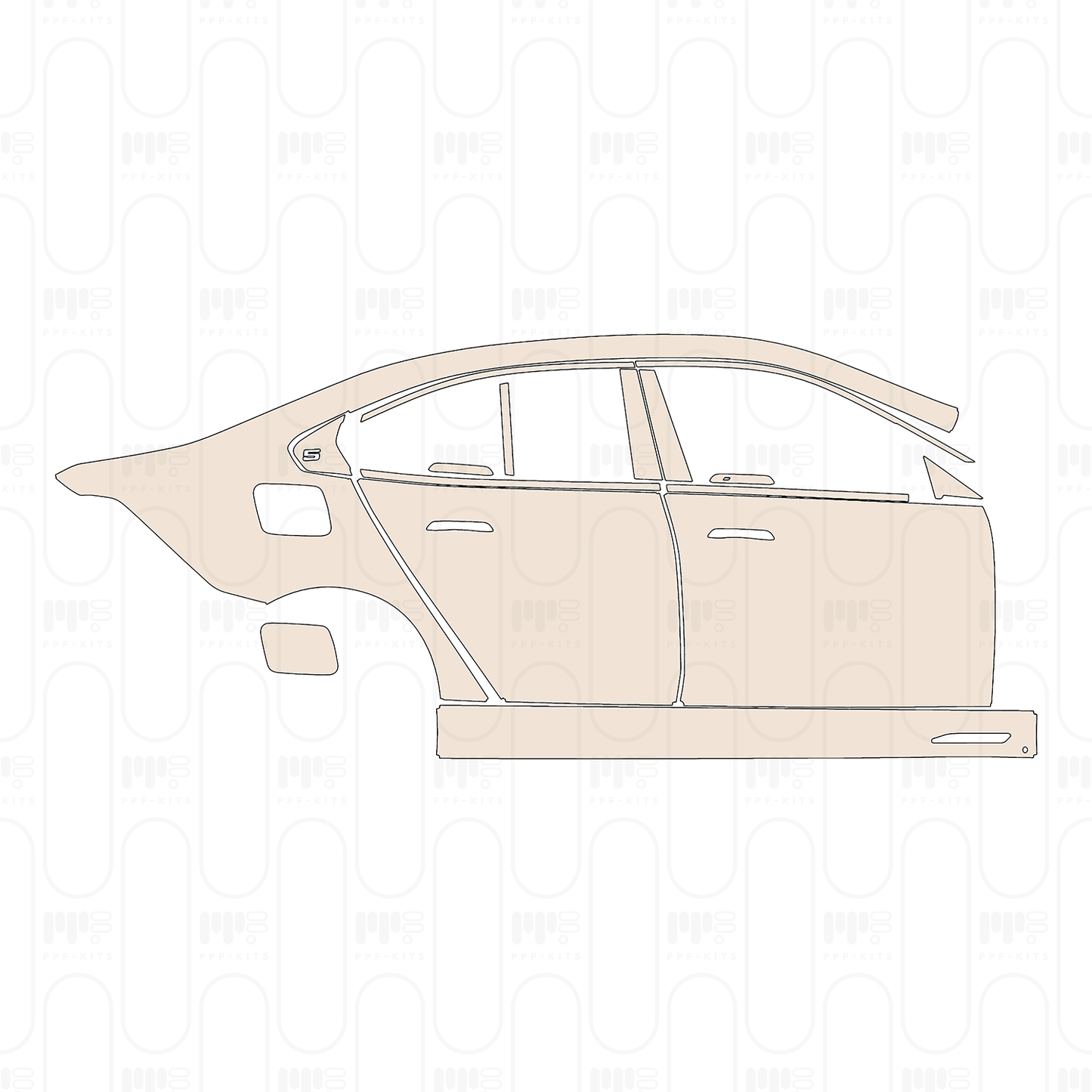 Pre-Cut PPF BMW 5 Series Sedan Standard Wheelbase M Sport 2024