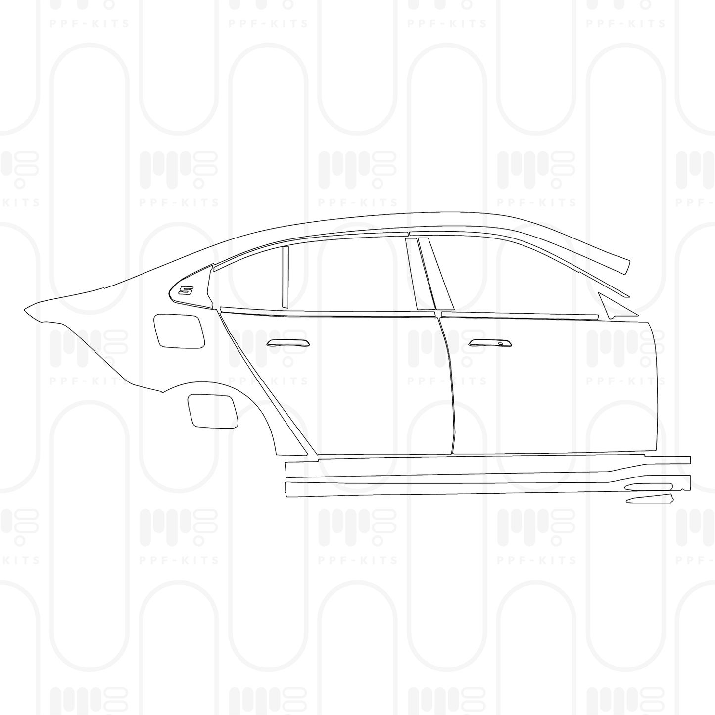 Pre-Cut PPF BMW i5 Sedan Extended Wheelbase M Sports Suit 2025