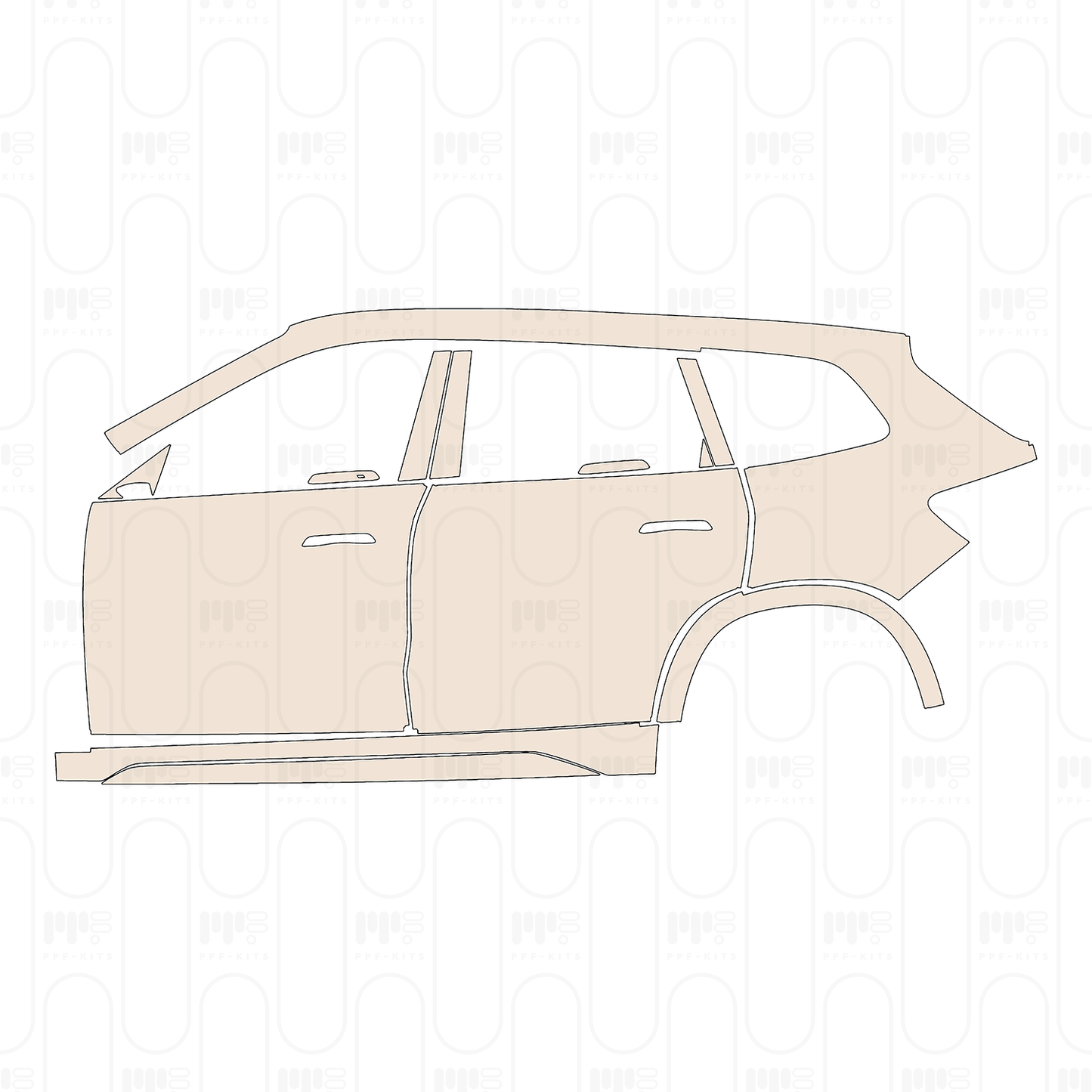 Pre-Cut PPF BMW iX1 Extended Wheelbase xLine 2025