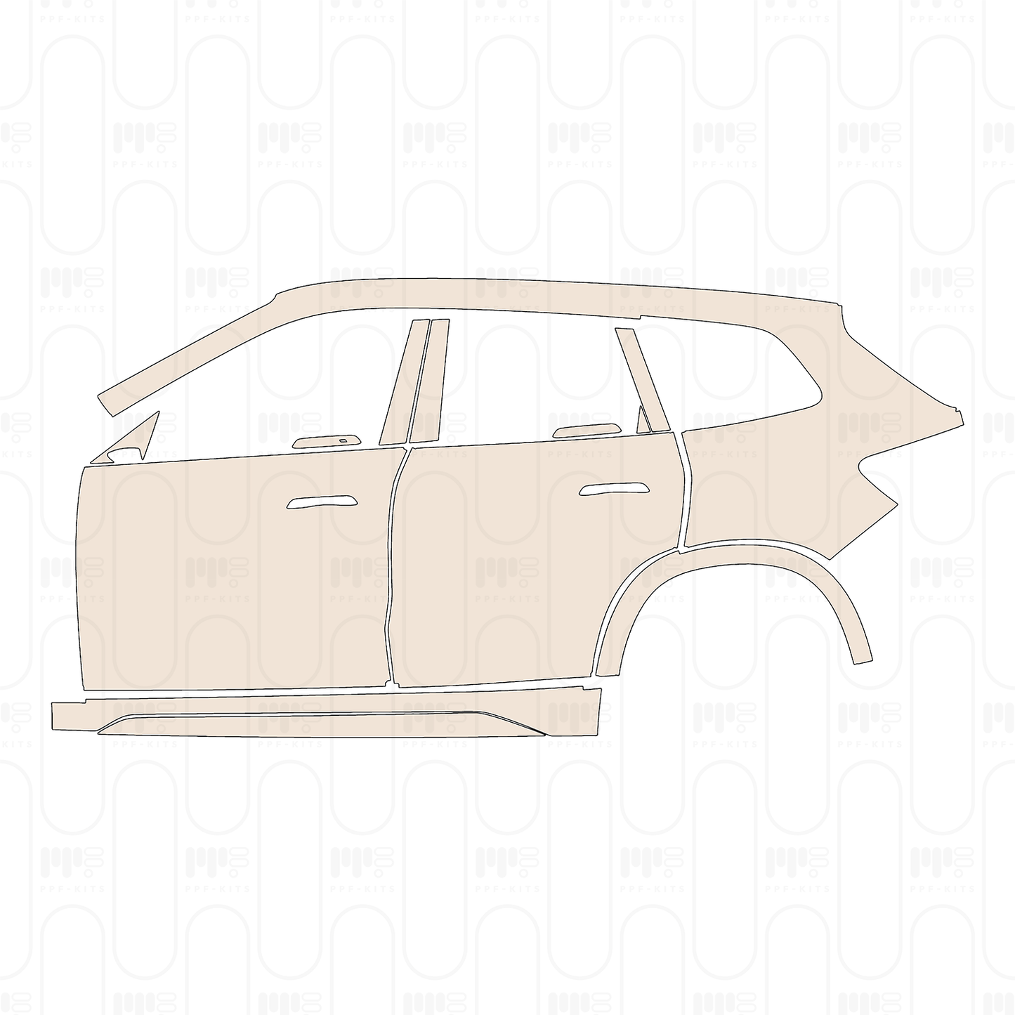 Pre-Cut PPF BMW X1 Standard Wheelbase M Sport 2024