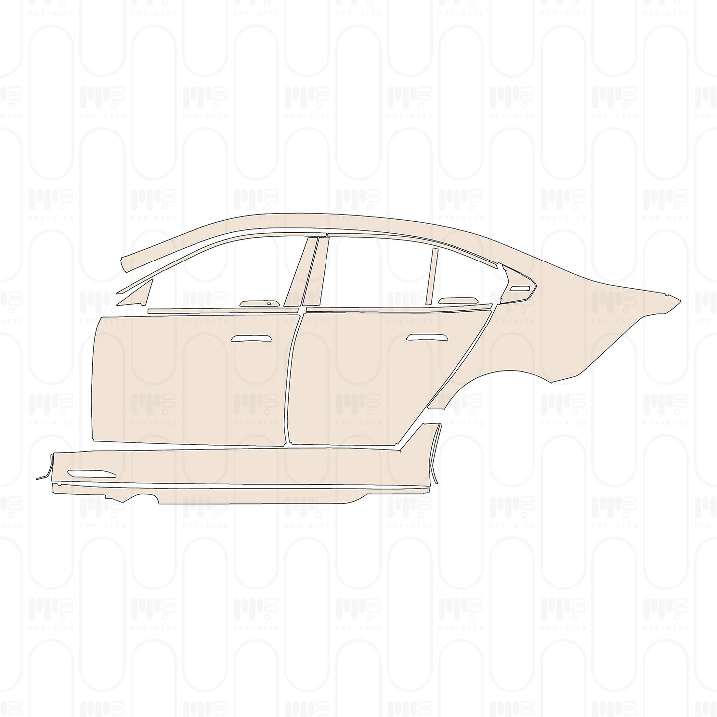 Pre-Cut PPF BMW 5 Series Sedan M5 2025
