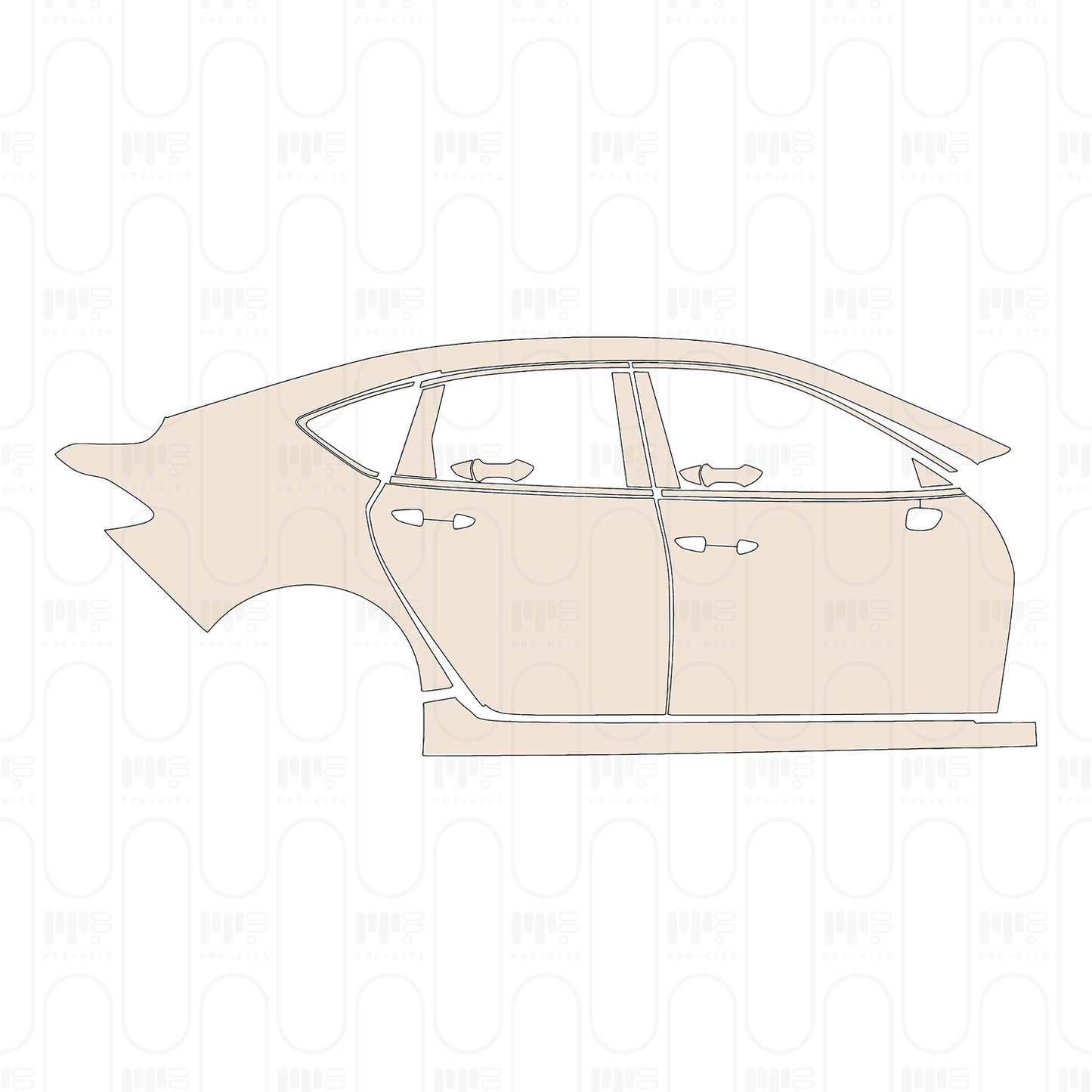 Pre-Cut PPF Acura TLX Standard Wheelbase Base 2022