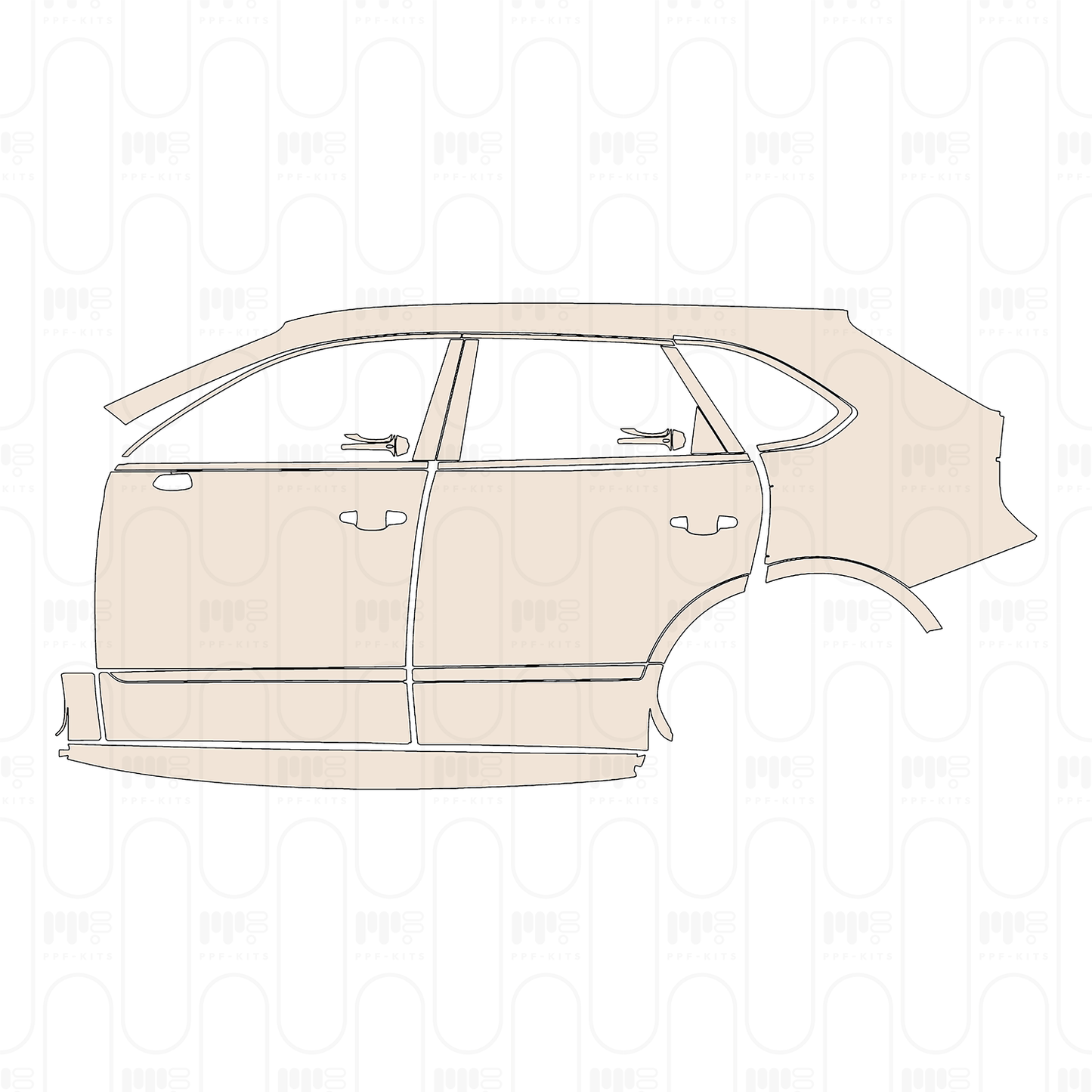 Pre-Cut PPF Bentley Bentayga Standard Wheelbase Speed 2022