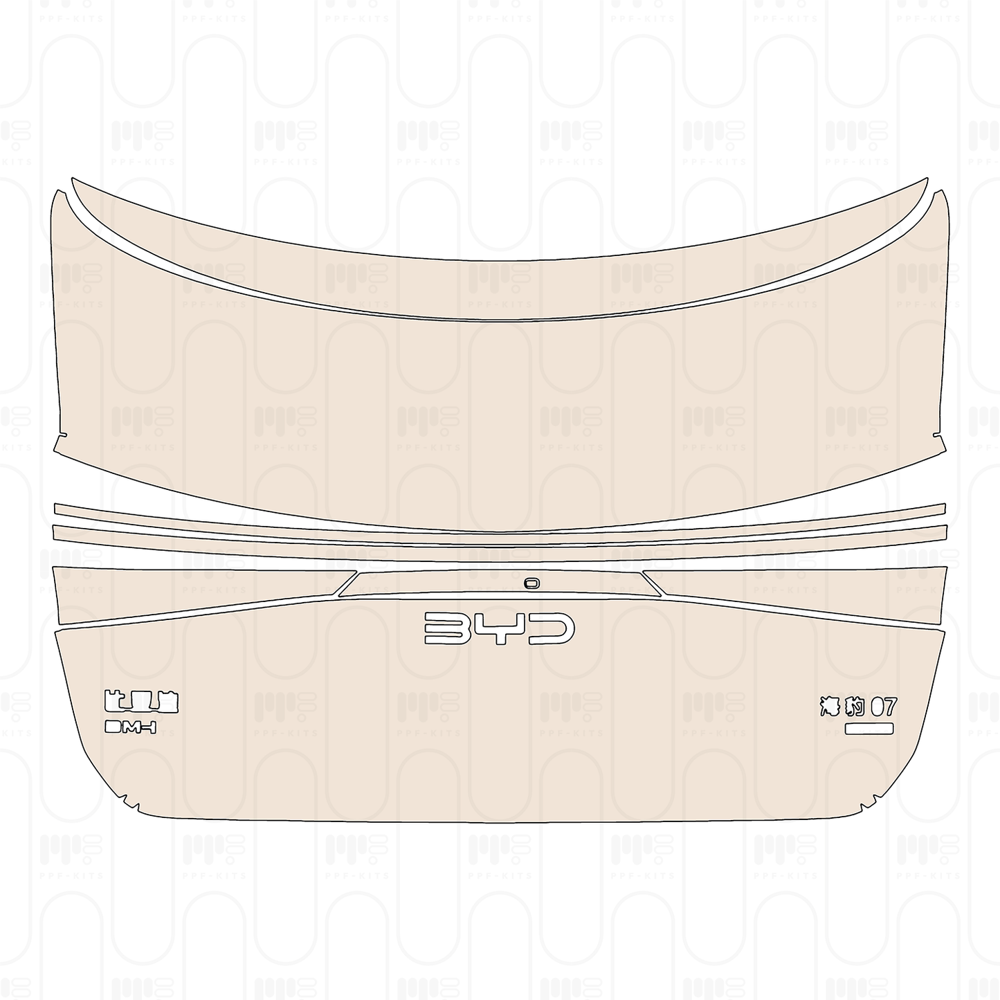Pre-Cut PPF BYD Seal 07 DM-i 2025