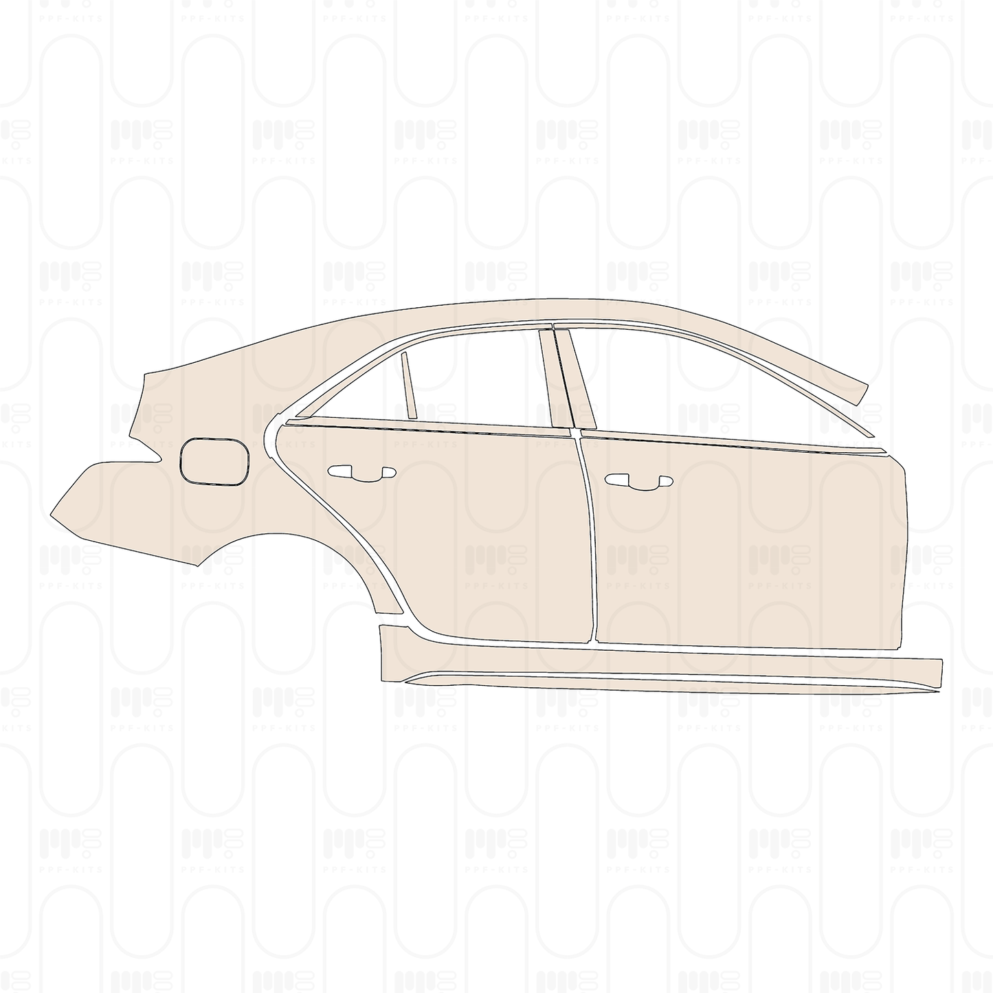 Pre-Cut PPF Cadillac CT4 Sport 2022