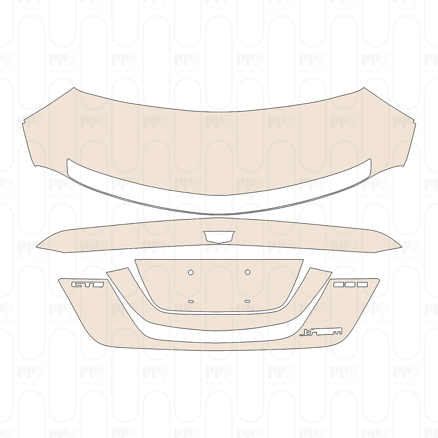 Pre-Cut PPF Cadillac CT5 (US) Sport 2022