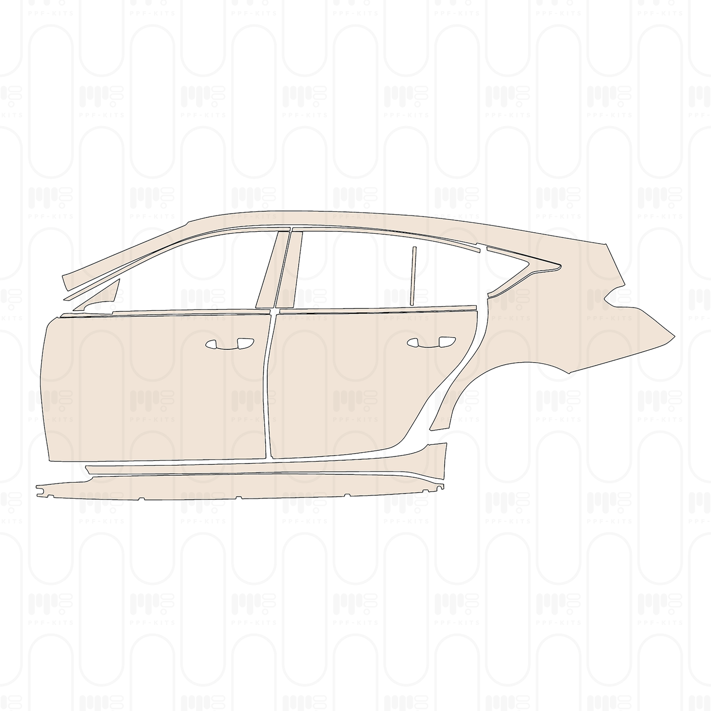 Pre-Cut PPF Cadillac CT5 V-Series Blakwing 2022