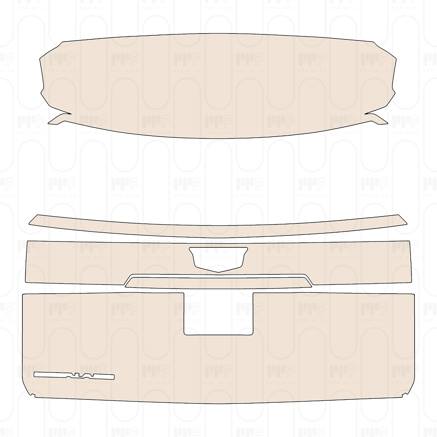 Pre-Cut PPF Cadillac Escalade Standard Wheelbase Luxury 2025